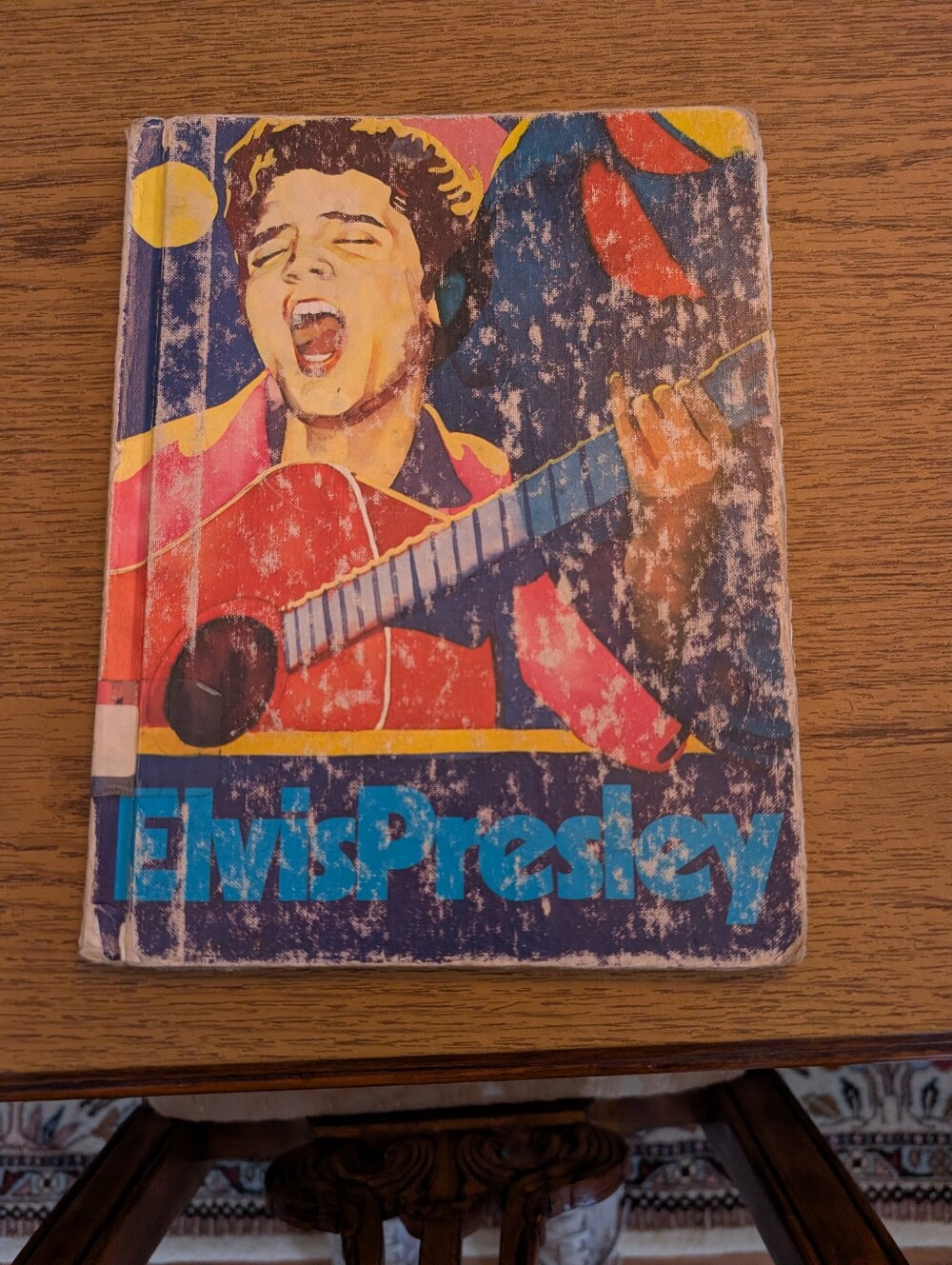 Elvis Presley Illustrated Hardcover — Red, Blue, Yellow Graphics
